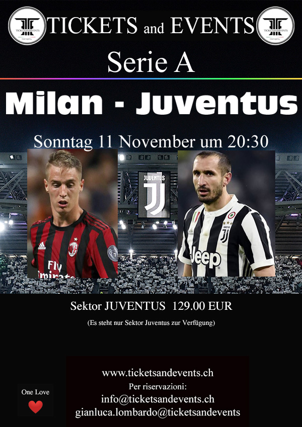 Milan – Juventus, San Siro Stadion, 11. November 2018, 20:30 Uhr